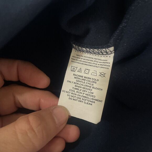 New England PATRIOTS 1/4 Zip Jacket Men's Size 2XL Blue Long Sleeve NFL Team App - Picture 7 of 13